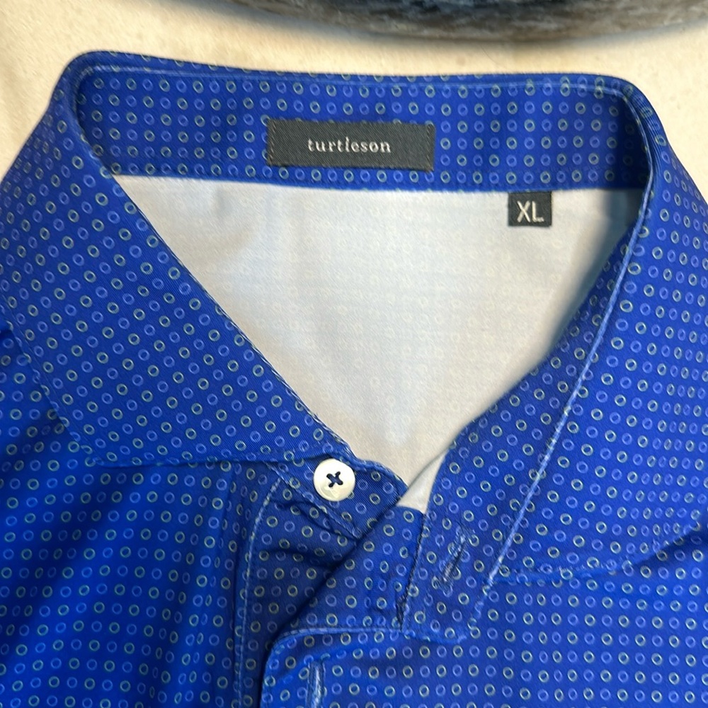 Blue Logo Men’s  XL Golf Polo